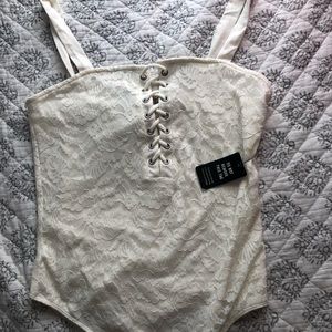 NWT White Bodysuit